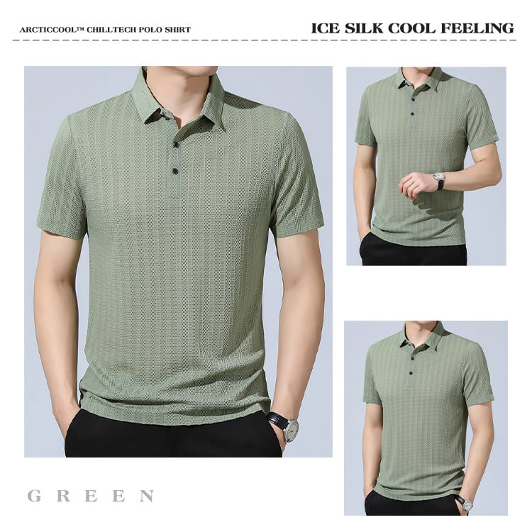 🥶ArcticCool™ ChillTech Breathble Polo Shirts❄Men‘s Quick-Drying CoolEase Shirt