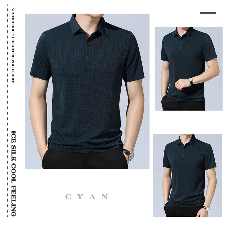 🥶ArcticCool™ ChillTech Breathble Polo Shirts❄Men‘s Quick-Drying CoolEase Shirt