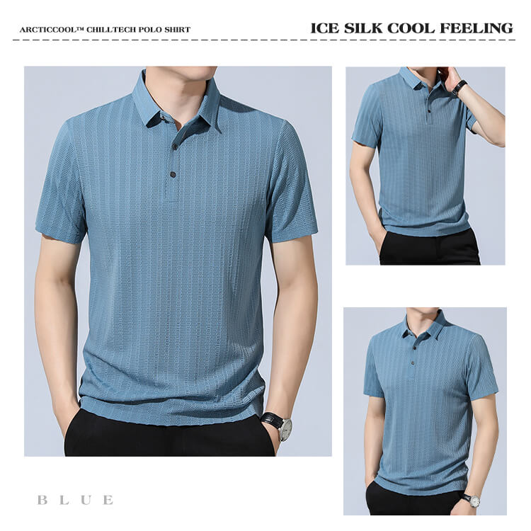 🥶ArcticCool™ ChillTech Breathble Polo Shirts❄Men‘s Quick-Drying CoolEase Shirt
